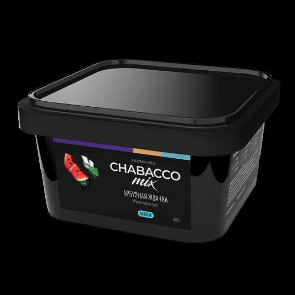 Бестабачная смесь Chabacco Mix Watermelon Gum Арбузная Жвачка  Medium 200 грамм в Сочи