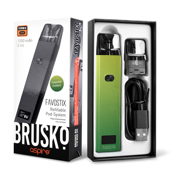 POD-система Brusko Favostix      Зеленый Градиент в Сочи