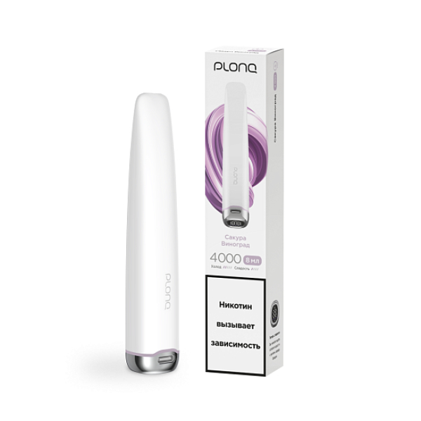 Электронка Plonq Plus Pro Сакура Виноград 4000 затяжек в Сочи