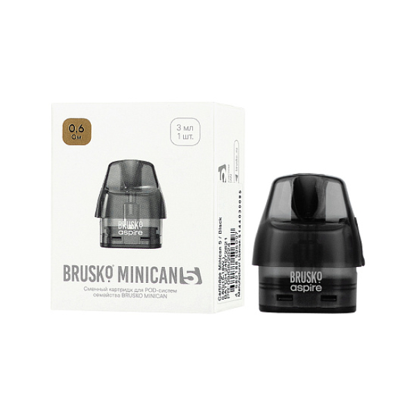 Сменный картридж Brusko Minican 5 0.6 Ом (3 мл, 1 шт.) в Сочи