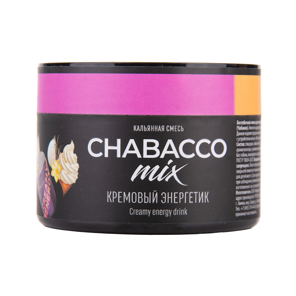 Бестабачная смесь Chabacco Mix Medium Creamy Energy Drink 40 грамм в Сочи