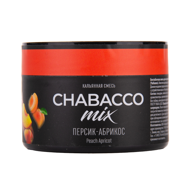 Бестабачная смесь Chabacco Mix Medium Peach Apricot 40 грамм в Сочи