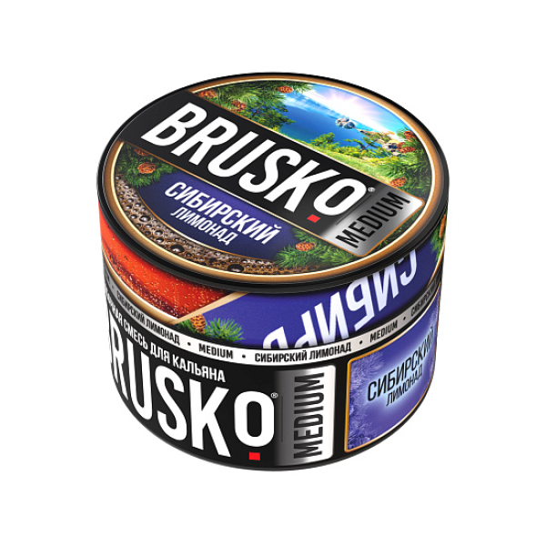 Бестабачная смесь Brusko Zero Сибирский Лимонад 50 грамм в Сочи
