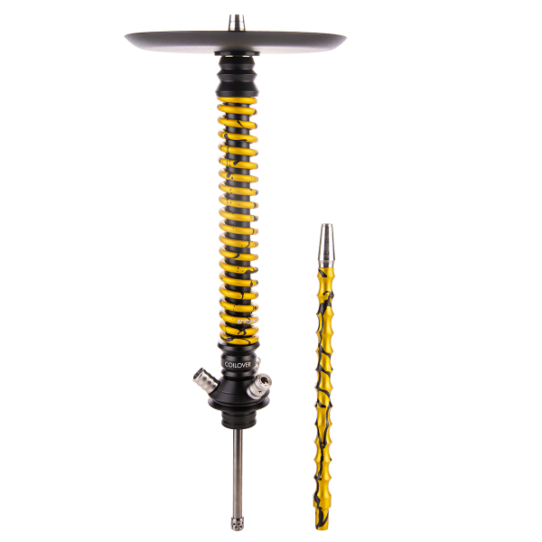 Кальян Mamay Customs Coilover Большой  Чёрный Золотой Сплеш в Сочи