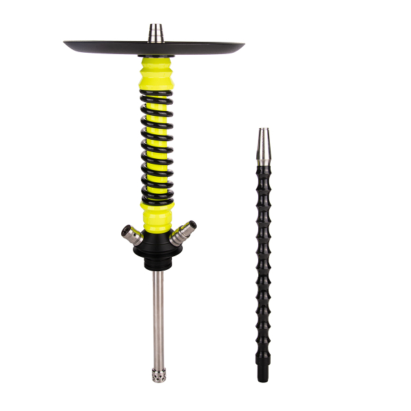 Кальян Mamay Customs Coilover Mini  Жёлтый Флюр Чёрный в Сочи