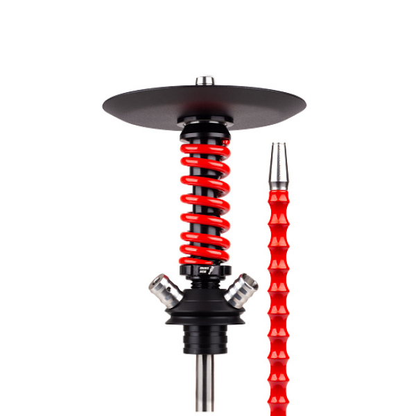 Кальян Mamay Customs Coilovers Micro Anod Черный Красный Глянец в Сочи