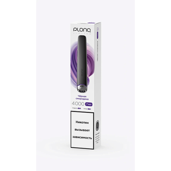 Электронка Plonq Plus Pro Black Чёрная Смородина 4000 затяжек в Сочи