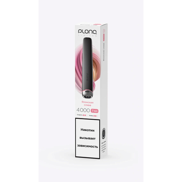 Электронка Plonq Plus Pro Black Японская Слива 4000 затяжек в Сочи