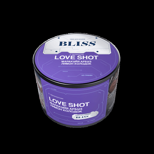 Табак Bliss Love Shot Маракуйя Арбуз Лимон Холодок 40 грамм в Сочи