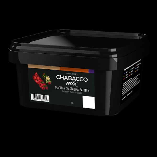 Бестабачная смесь Chabacco Mix Raspberry Pistachio Vanilla Малина Фисташка Ваниль Medium 200 грамм в Сочи
